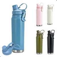 Garrafa Térmica Esportiva Inox 800ml – Água Gelada por até 12h!