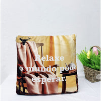 🛫🧸 Cobertor de Viagem + Travesseiro de Abraço 2 em 1 – Conforto Compacto Onde Você Estiver!