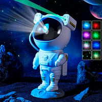 Lâmpada de Projeção de Espaço Astronauta 🌌👩🚀