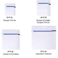 KIT com 4 Sacos Lava Fácil – Proteção Inteligente para Suas Roupas Delicadas!