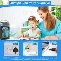 Ventilador e umidificador