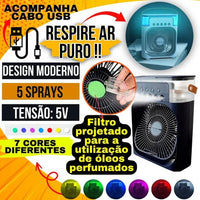 Ventilador e umidificador