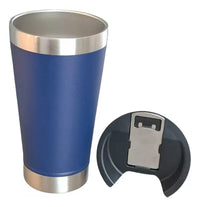 KIT com 20 Copos Térmicos 473ml com Tampa + Abridor – Cerveja Gelada Sempre com Você!