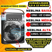 Ventilador e umidificador
