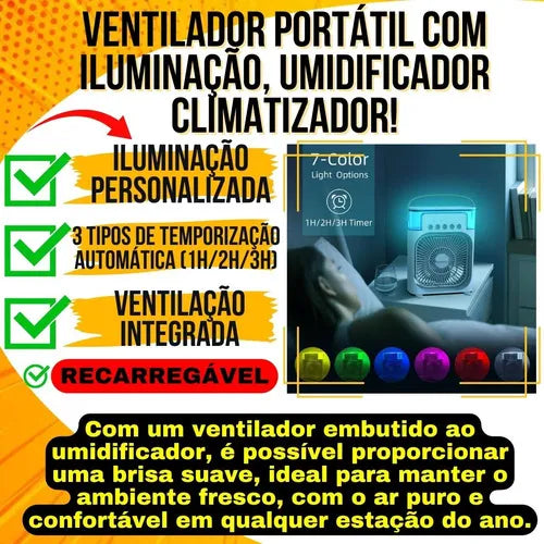 Ventilador e umidificador