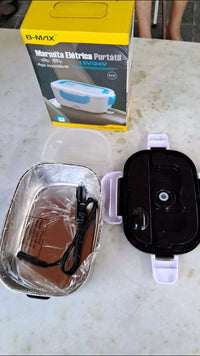 🍱⚡ Marmita Elétrica Portátil 12V/24V/110V – Sua Comida Sempre Quente, Onde Quer Que Você Esteja!