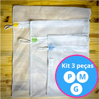 KIT com 4 Sacos Lava Fácil – Proteção Inteligente para Suas Roupas Delicadas!
