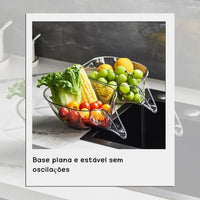 Cesto Coador Multifunções – Praticidade, Estilo e Higiene na Sua Cozinha! 🥗💧