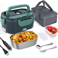 🍱⚡ Marmita Elétrica Portátil 12V/24V/110V – Sua Comida Sempre Quente, Onde Quer Que Você Esteja!