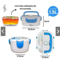 🍱⚡ Marmita Elétrica Portátil 12V/24V/110V – Sua Comida Sempre Quente, Onde Quer Que Você Esteja!