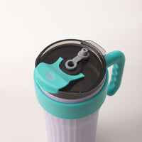 Garrafa Térmica Inox 860ml com Tampa e Canudo – Envio Rápido do Brasil